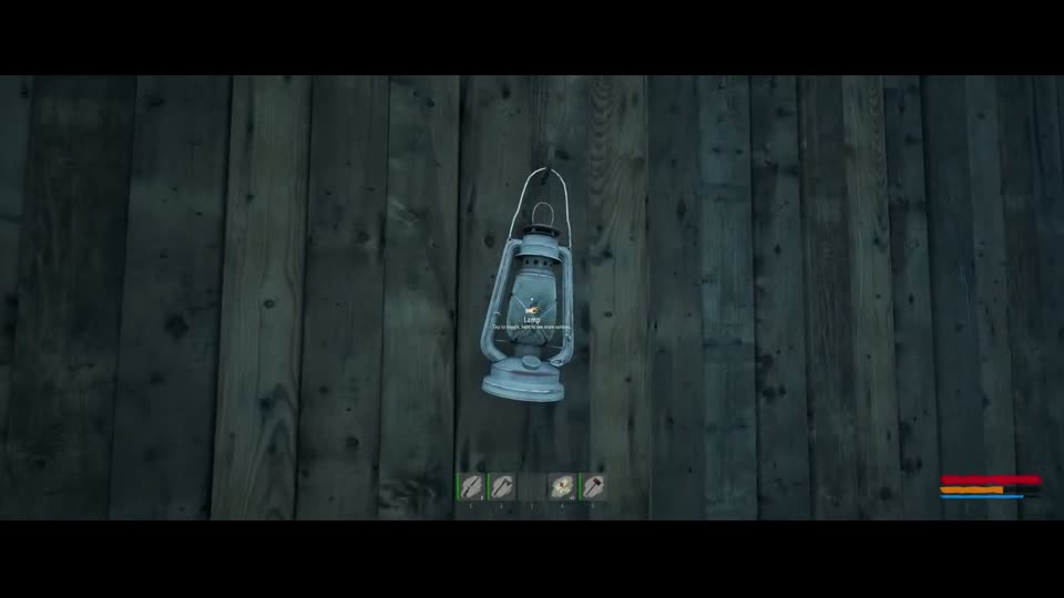Wall-mounted lamp on a wooden wall with the prompt Tap to toggle, hold to see more options